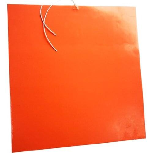 700*700*1.5mm 110v 1500w Big Size Heat Bed for 3d printer adhesive 1 side 300mm lead wire come out from middle of 1 side