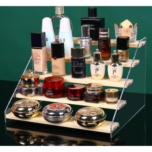 Acrylic Nail Polish Display Organizer 2-3-4-5-6-7 Layer Manicure Cosmetics Jewelry Display Stand Holder Clear Makeup Organizer