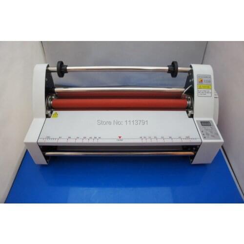 NEW 13" V350 Laminating Hot Roll Laminating Machine electronic temperature control single and sided a heating mode