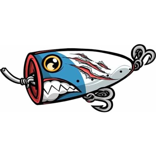 Car Stickers Decor Motorcycle Decals for Fishing Lure Decorative Accessories Creative Sunscreen Waterproof PVC,13cm*6cm