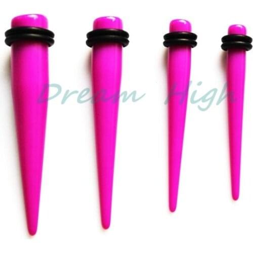 Free Shipping Purple Colour Ear Piercing Taper Stretcher Plug Earring Stretching Expander Expanding Kit 5-10mm Popular Jewelr