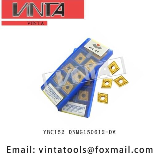 Free shipping high quality 10pcs/lots YBC252 YBC152 YBC251 DNMG150612-DM cnc carbide turning inserts cutting blade tools