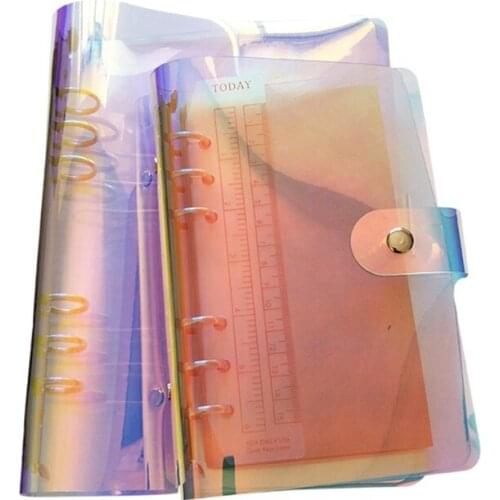 6 Holes PVC Loose Leaf Binder Notebook Notepad Sketchbook Business Journal Agenda Stationery School Office Supplies