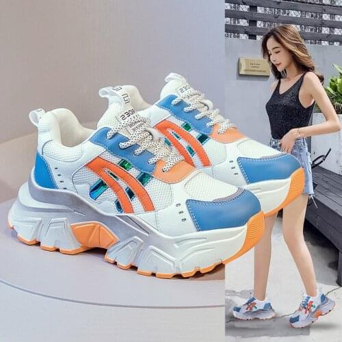 Brand Heighten Women Sport Shoes Mesh Casual Shoes Sneakers Ladies Chaussures Femmes Outdoor Women Jogging Running Shoes