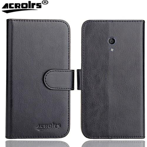 ZTE Blade L130 Case 4" 6 Colors Flip Soft Leather Crazy Horse Phone Cover Stand Function Cases Credit Card Wallet
