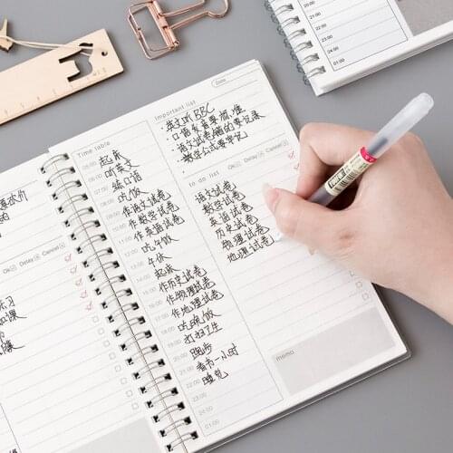 Daily Weekly Monthly 2020 Planner Spiral Notebook A5 Time Memo Planning Organizer Agenda Schedule School Office Stationary