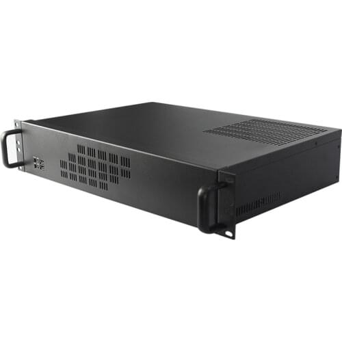 2U industrial control case short. 300 deep mATX motherboard PC power multi hard disk server virtual machine soft routing NAS