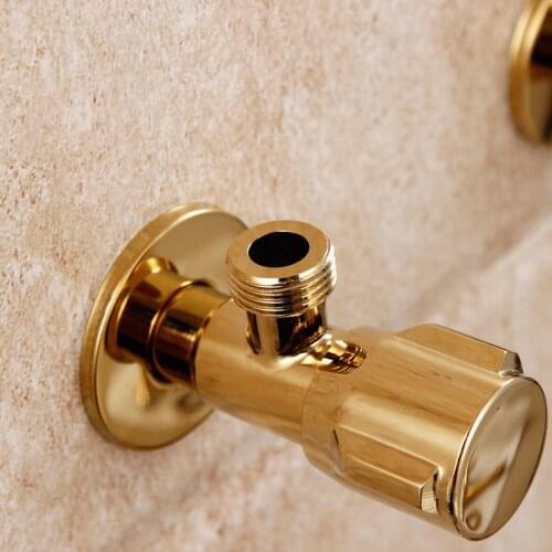 LASO G1/2 angle stop valve Shut Off brass copper angle valve Diverter for Kitchen bathroom toilet Cold and hot water stop valve