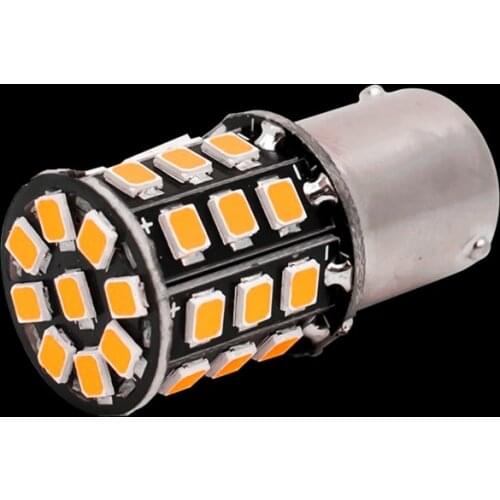 Small Size High Power Amber Yellow Samsung LED 2835-SMD BAU15S 7507 PY21W 1156PY RY10W LED Bulb For Front Turn Signal Lights