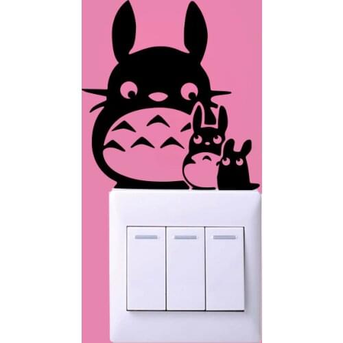 Cute Totoro Switch Wall Sticker Home Decor For Bedroom Kids Room Decoration Decal Stickers Murals
