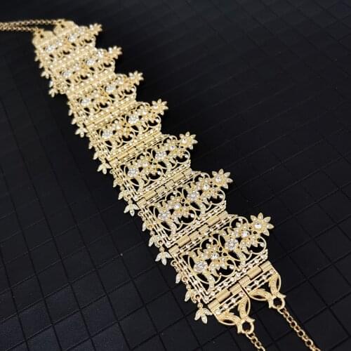 Fashion sun pattern metal accessory headchain sparkling Rhinestone Hair Chain Classic Luxery Hair Accessorie Unique Design