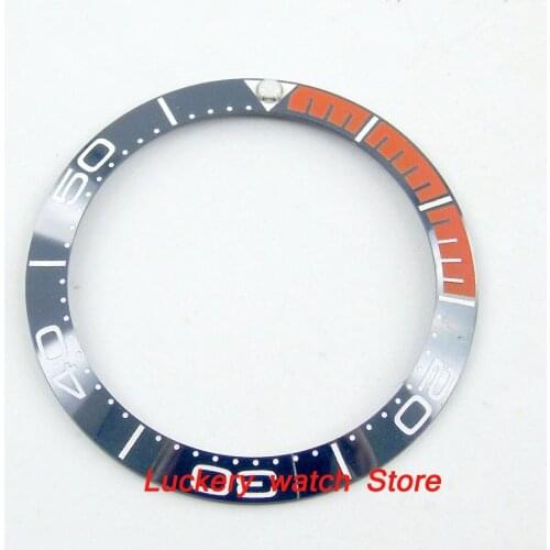 38mm blue and orange ceramics bezel white marks fit for 40mm SUB GMT mens watch-Q27