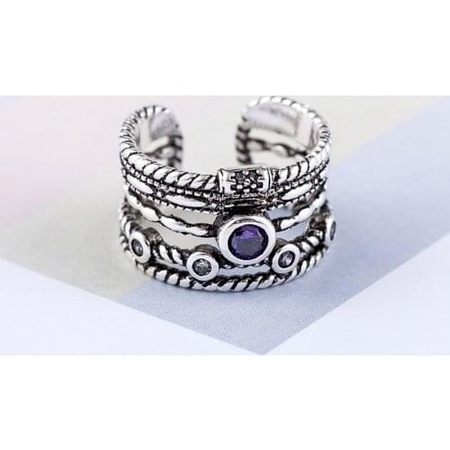 New free shipping Tibentan sliver evil Devil Eye rings wide big bridal sets Wholesale jewelry for women ladies gift best friend