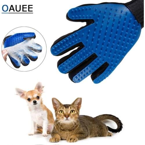 In Stock Cat Hair Remove Gloves Cat Grooming Glove Pet Effective Massage Dog Combs Cleaning Deshedding Brush Gloves For Cat Dog