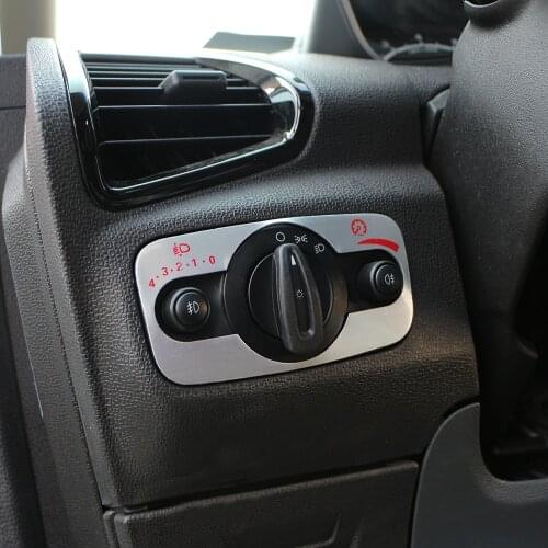 Color My Life Headlight Switch Head Light Adjustment Panel Sequins Sticker for Ford the new Fiesta 2009 - 2013 2014 2015 2016