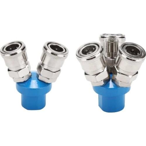 Pneumatic Quick Fittin 1/4" C-Type 2/3 Way Pneumatic Quick Fitting Air Pump Air Compressor Connector