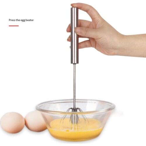 Hand-Pressed Semi-Automatic Whisk Rotating Manual Whipped Cream Self Turning Egg Stirrer Kitchen Egg Tools