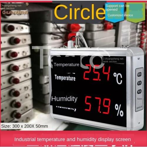 Industrial grade high precision large screen temperature and humidity LED display abnormal temperature and humidity