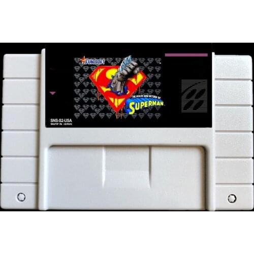 Death and return of super men USA-NTSC version 46 pins Video games card NTSC version for Retro Video games Console
