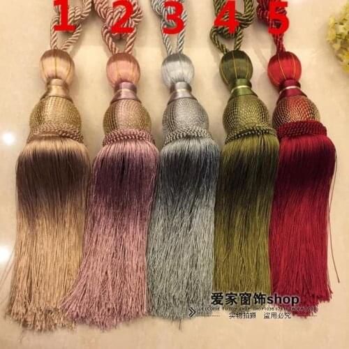 Special offer One pair of Continental curtains hanging ball Decorative hanging ball Lace curtains Curtain Accessories Adornment