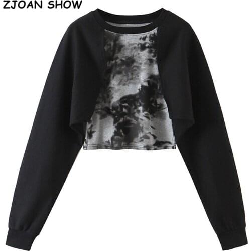 Женские короткие толстовки ZJOAN SHOW China At AliExpress
