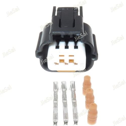 3 Pin PK605-03027 Automotive Electrical Female Plug Waterproof Auto Connector With Terminal For Mitsubishi
