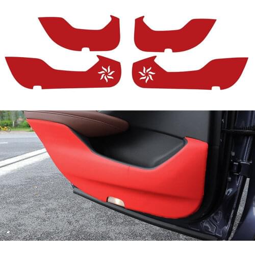 4pcs/set PU Leather Interior Car Door Anti Kick Pad Protective Trim Film For Honda Accord 2018 Car Styling