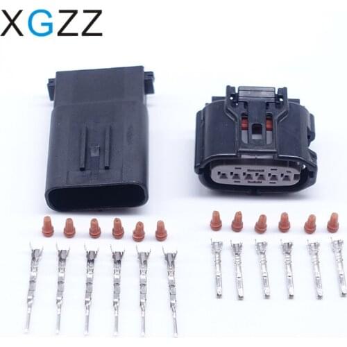 5 Sets 6189-7100 TS 025 Automotive Plug Accelerator Pedal Connector MAF 6 Pin Female Male For Toyota Subaru Mazda