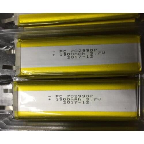 702990 3.7V 1900mAh Rechargeable li Polymer Li-ion battery For GPS DVR MP5 Bluetooth Digital Product small toys tools 703090