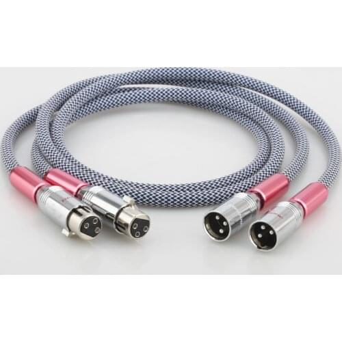 Audiocrast XLR Audio silver plated hifi XLR audio cable 1M xlr audio video cable 1.5M