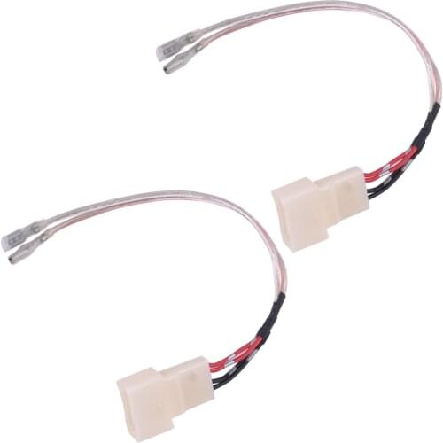 CITALL 2pcs 4 Pin Car Tweeter Dash Front Speaker Wire Harness Cable Adapter Fit For Toyota Tacoma 2016 2017 2018 2019