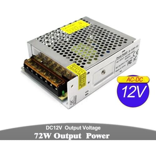 Power Supply DC12V 10A 120W Led Driver Transformers AC100-240V to DC 12V SMPS For CCTV Strip Modules Light Monitor