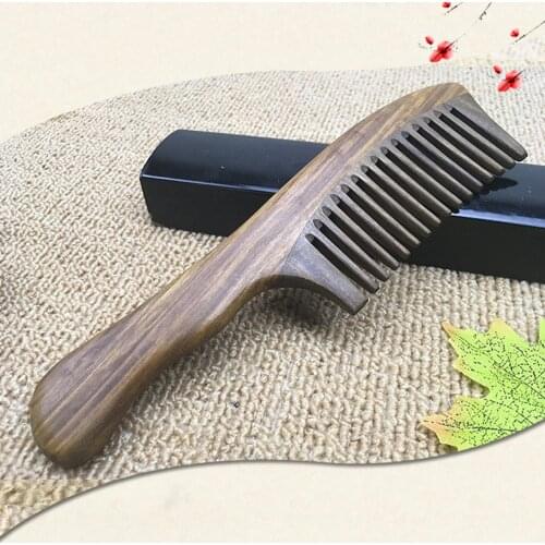 Large Sandalwood Wood Comb Wide Tooth Hairdressing Comb Men Women Durable Simple Massage Hair Comb