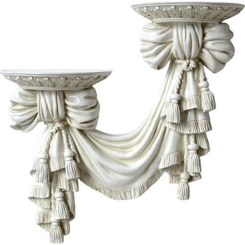 Decorative shelves in storage holders racks resin European Style home wall decor living room art Hanging mural Storage Plate