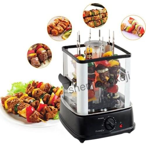 Electric oven indoor smokeless barbecue stove automatic rotating BBQ barbecue machine lamb kebab machine 220v