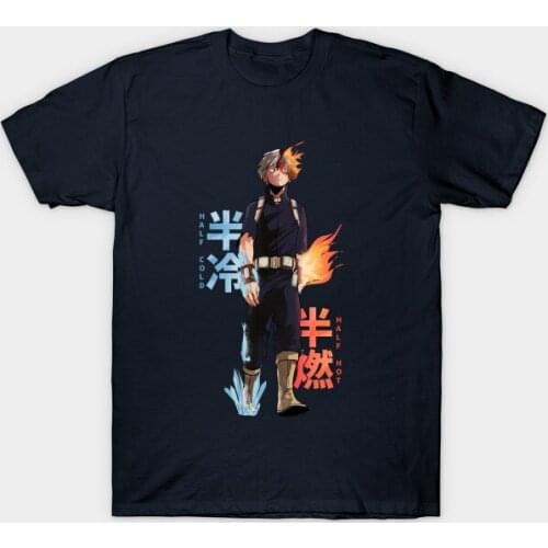 Men t-shirt Shouto Todoroki V2 Tshirt Women T Shirt Men Cotton Tees Streetwear Harajuku