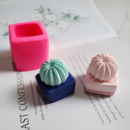 Cactus plant Handmade Soap Molds DIY fondant soap silicone mould Cactus Fondant Cake Silicone Mold
