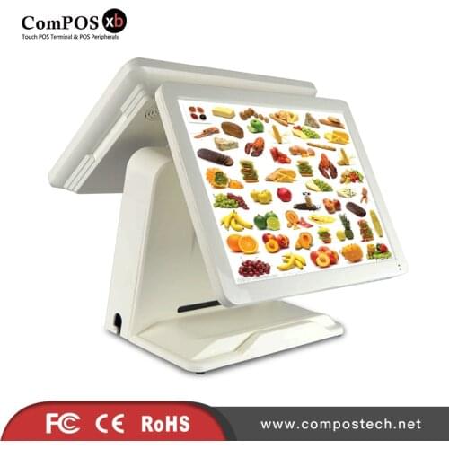 PC windows cash register high quality dual screen pos terminal restaurant retail pos hardware