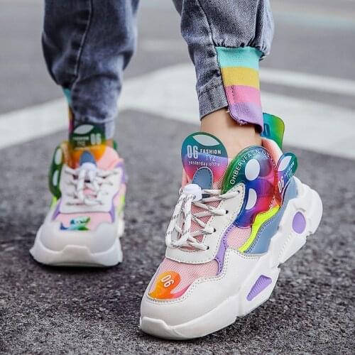 Kids New Shoes Comfortable Sports Shoes For Girls Breathable Mesh Sneakers Girls Kids Childrens Light Non-slip Running Shoes