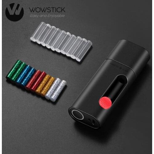 Wowstick Mini Hot Melt Glue Pen Kit with 20pcs Glue Sticks and Magnetic Storage Cover Rechargeable Wireless Diy Craft Glue Pen