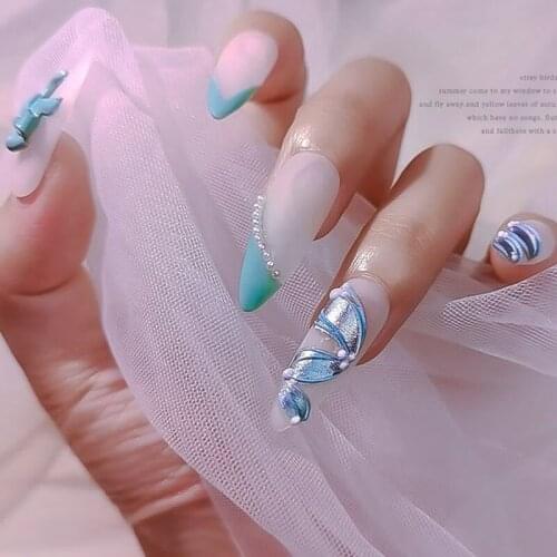 Misscheering 5D Relief Ribbon Nail Stickers for Art Decoration Fashion Multicolor Nails Accessories All for Manicure Design