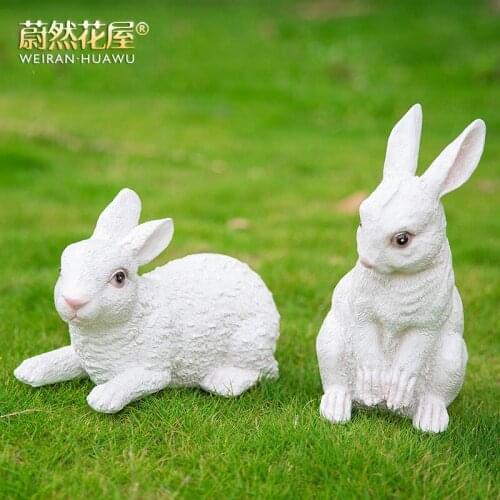 Cartoon Animal Rabbit Garden Garden Garden Villa Garden Landscape Sculpture Ornaments of Kindergarten District