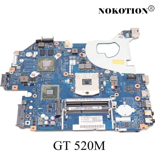 NOKOTION P5WE0 LA-6901P Laptop Motherboard For Acer 5750 5750G NV57 Main Board HM65 GT520M Graphics DDR3 MB.RFF02.004 MBRFF02004