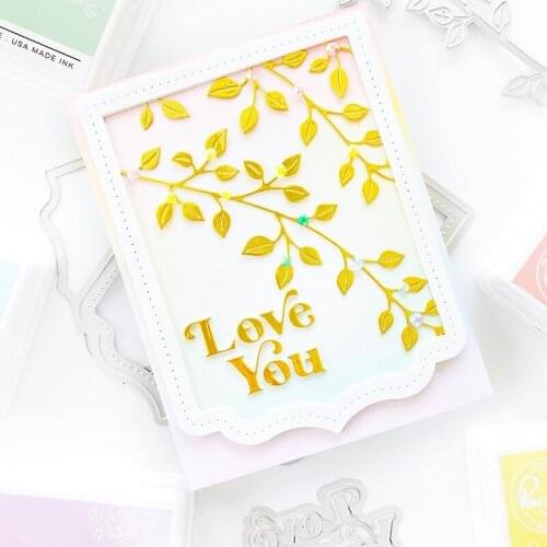 New Love you the most letters metal Cutting Dies Stencils DIY Scrapbooking Paper/photo Cards Embossing Dies
