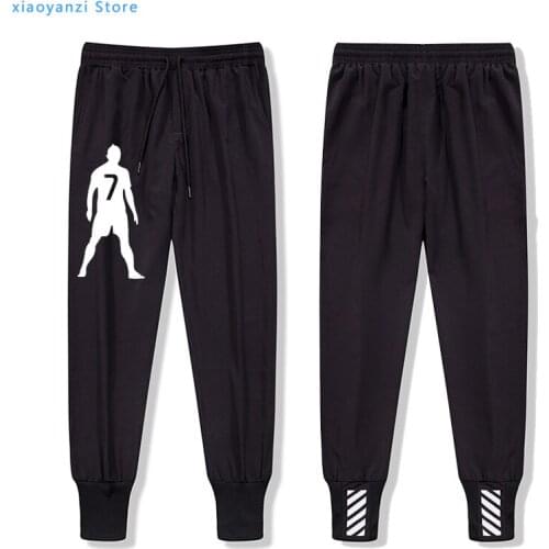 2020 New Arrival Mens Number 7 Footballer Trousers Boys sweatpants Casual sportswear pants Plus Size Streetwear S-5XL