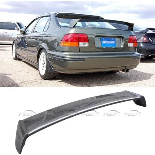OLOTDI Carbon Fiber Rear Trunk GT Wing Spoiler Splitter For HONDA CIVIC 1996-2000 K8 2 / 4 Door
