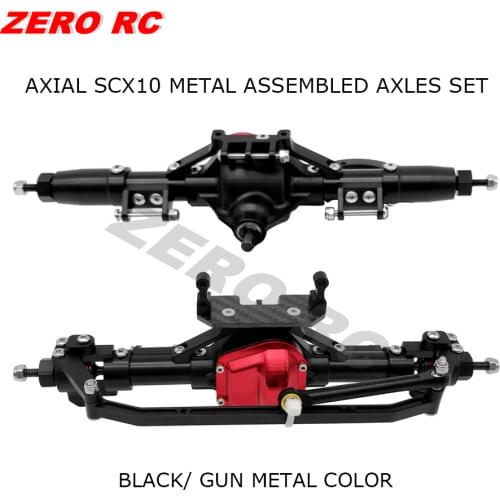 AXIAL SCX10 Honcho Jeep ALLOY ASSEMBLED Axle Set Front + Rear Axles For 1/10 RC Rock Crawler CAR