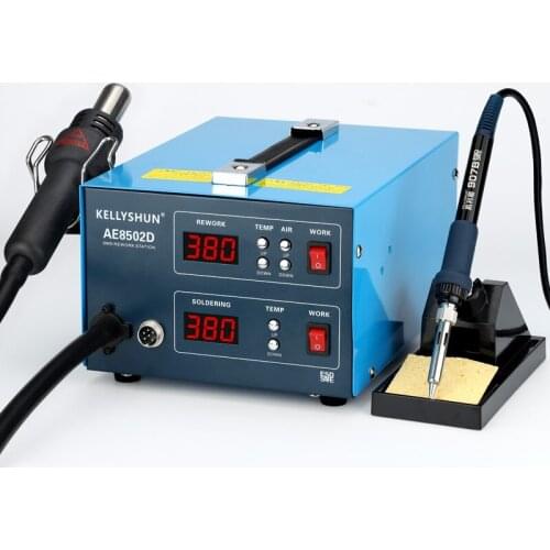 Kellyshun Hot Air Soldering Station Digital Soldering Station Quick Convenient And High Power 2 in 1 Digital Soldering Station