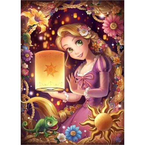 Dpsprue Full Square/Round Diamond Painting Cross Stitch Diamond 3D Embroidery Cartoon Girl DIY 5D Moasic Home Decor Gift K102