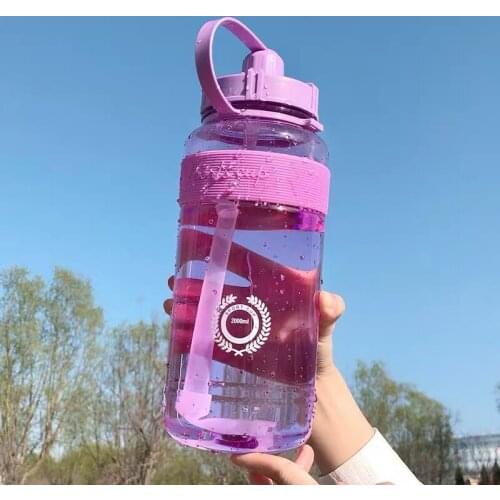 Large Capacity Portable Outdoor Sport Cup with Straw Travel Water Drinking Bottles MUMR999